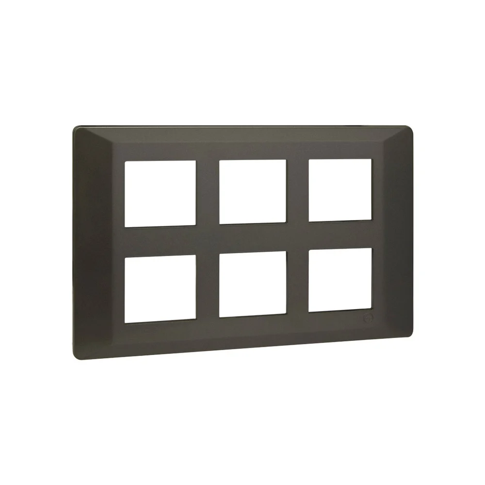 L&T Entice 12 Module Glass Plate [Glass Type - Onyx Black Glass]