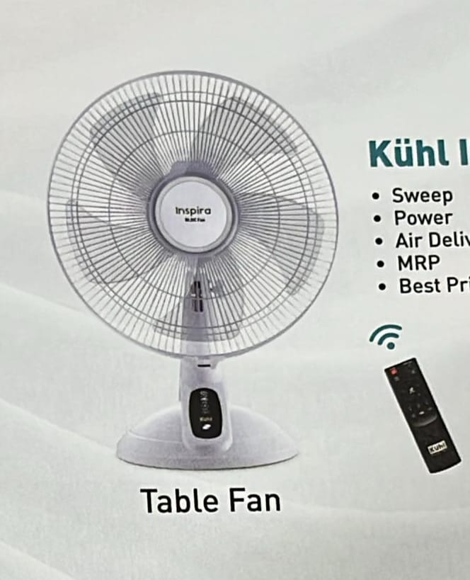 T1 KUHL INSPIRA TABLE FAN 28 WATT