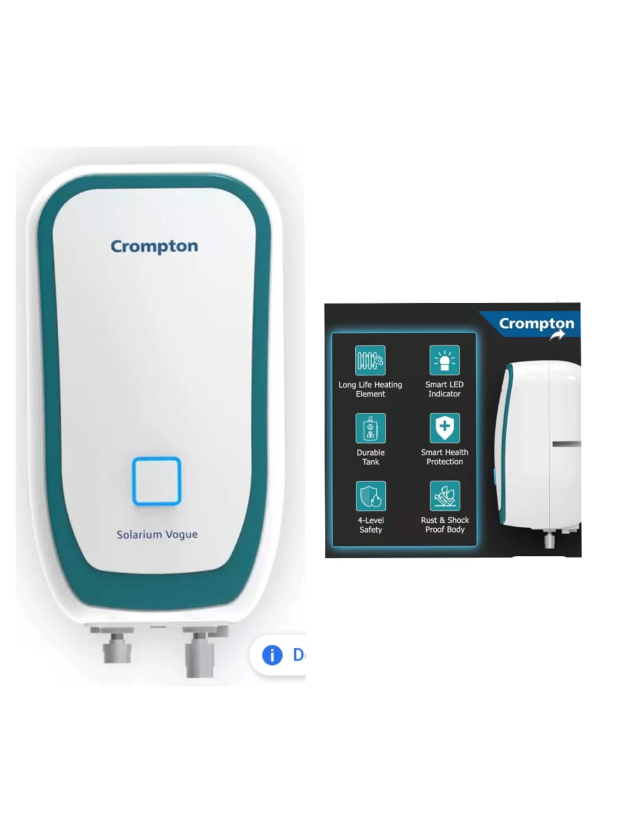 CROMPTON SOLARIUM VOGUE 3L INSTANT WATER GEYSER