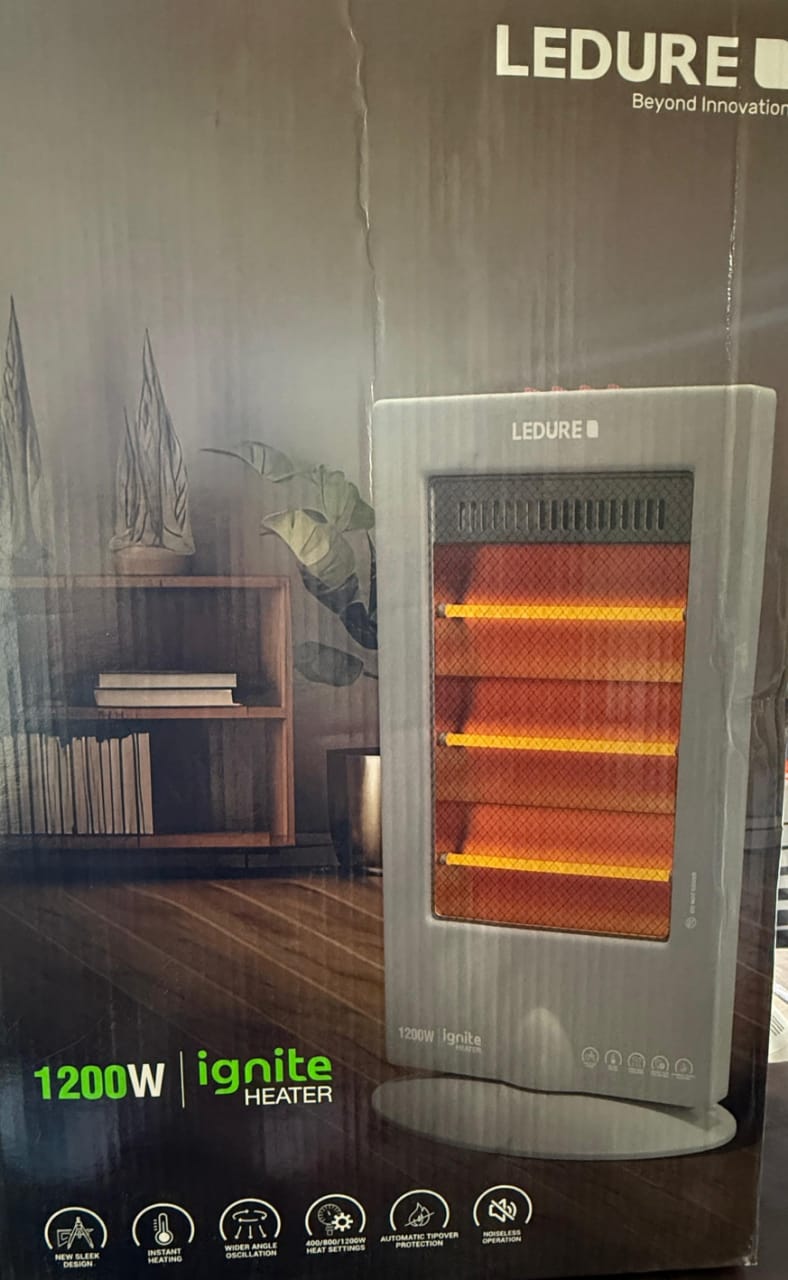 1200 WATT IGNITE HALOGEN HEATER