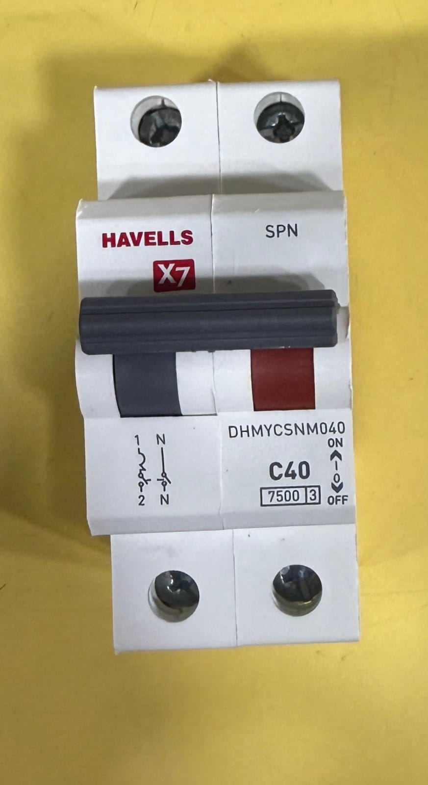 X7 DOUBLE POLE MINIATURE CIRCUIT BREAKER (MCBs)-C-CURVE [63AMP]