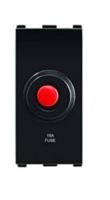 ANCHOR ROMA URBAN BLACK/ SILVER  6A/16A RESETTABLE FUSE