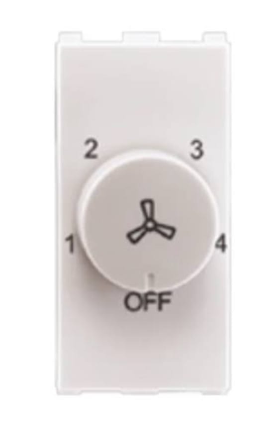 ANCHOR ROMA URBAN WHITE  100W 4 STEP FAN REGULATOR 1M